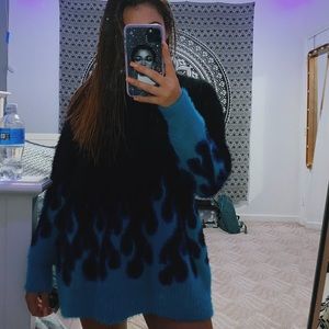 Blue Flame Sweater